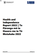 Health and Independence Report 2022