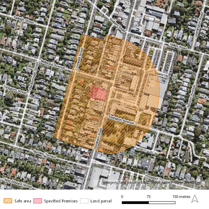 Auckland Medical Aid Centre Safe Area map