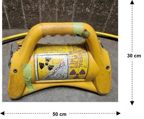 A shielded device with a handle built in.