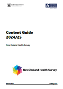 Content Guide 2024/25: New Zealand Health Survey. 