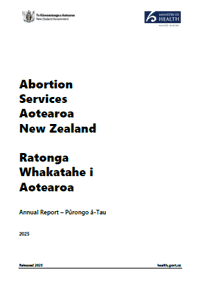 Abortion Services Aotearoa New Zealand: Annual Report 2025. 