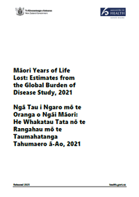 Māori Years of Life Lost: Estimates from the Global Burden of Disease Study, 2021. 