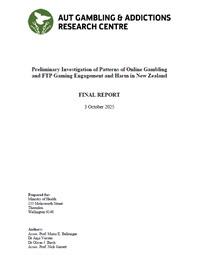 Preliminary Investigation of Patterns of Online Gambling