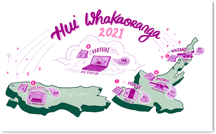 Final country Map - Hui Whakaoranga