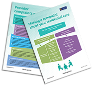 Residential complaint brochures