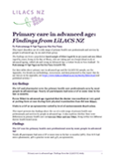 Primary care in advanced age. 