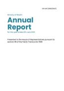 Ministry of Health Annual Report for the year ended 30 June 2021. 