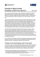 Funding to Māori Health Providers 2018/19 to 2022/23. 