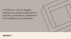 COVID-19’s role in shaping reactions to public health advice and New Zealanders’ preferences for handling a new pandemic. 