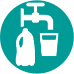 Icon representing drink options.
